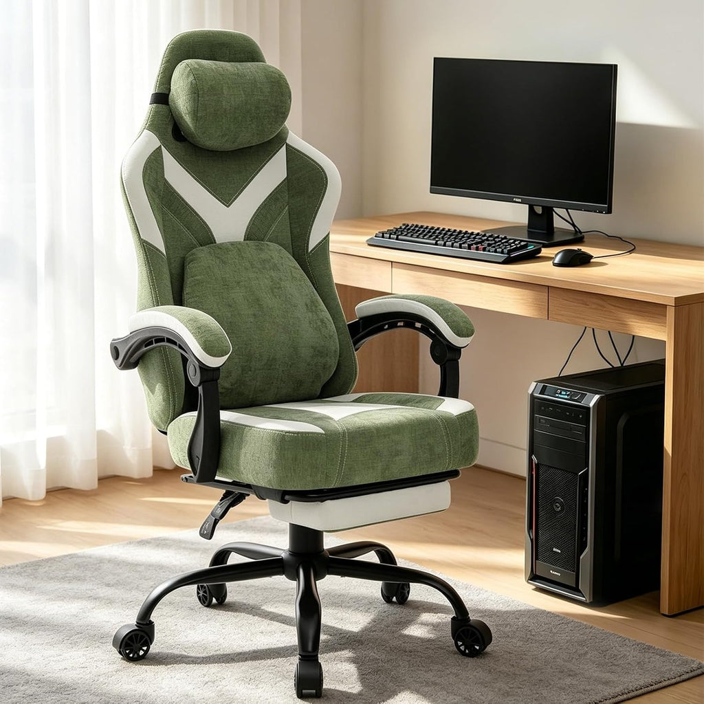 Ergonomic Footrest Gaming Chair