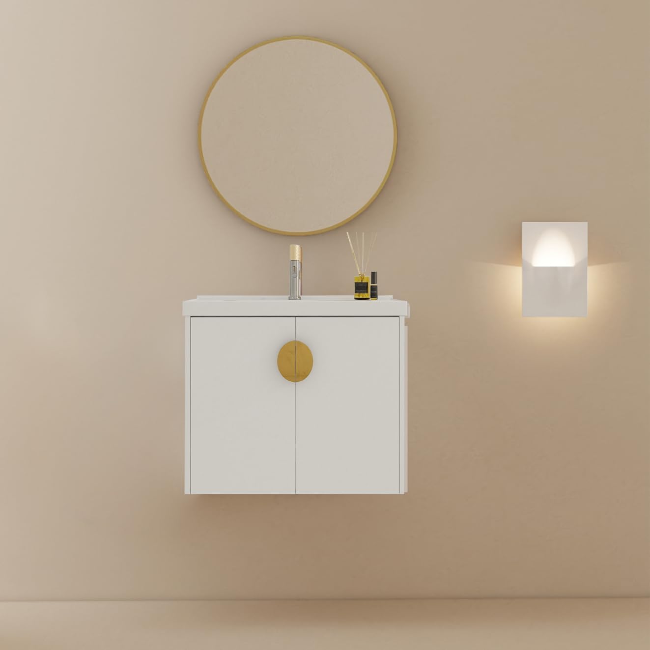 Wall Sink Floating Vanity Cabinet