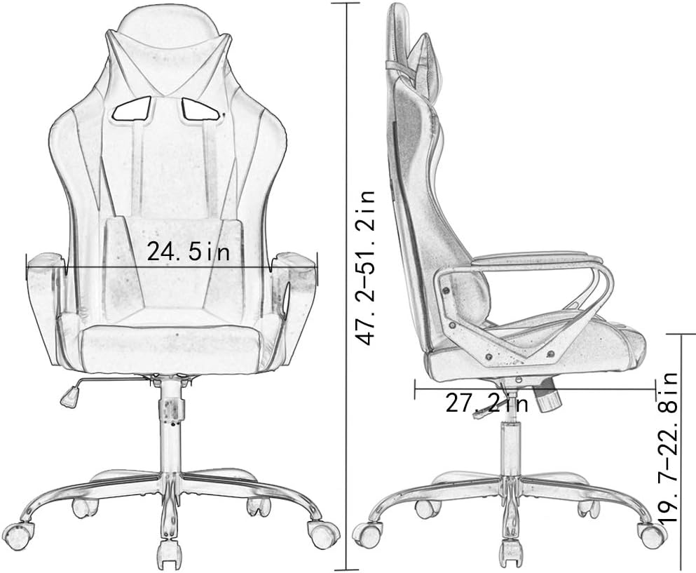PU Ergonomic Racing Gaming Chair