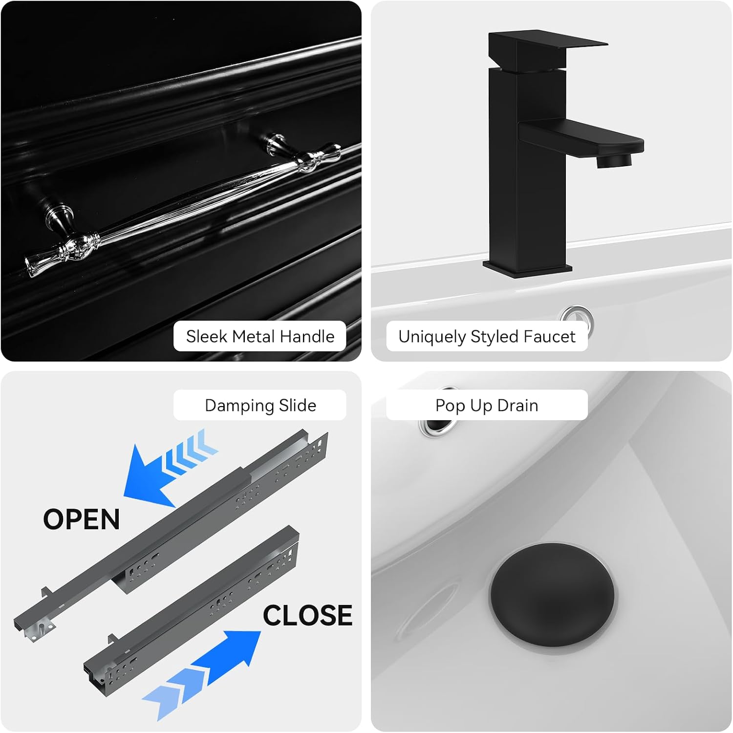 Soft Drawer Wall Floating Vanity