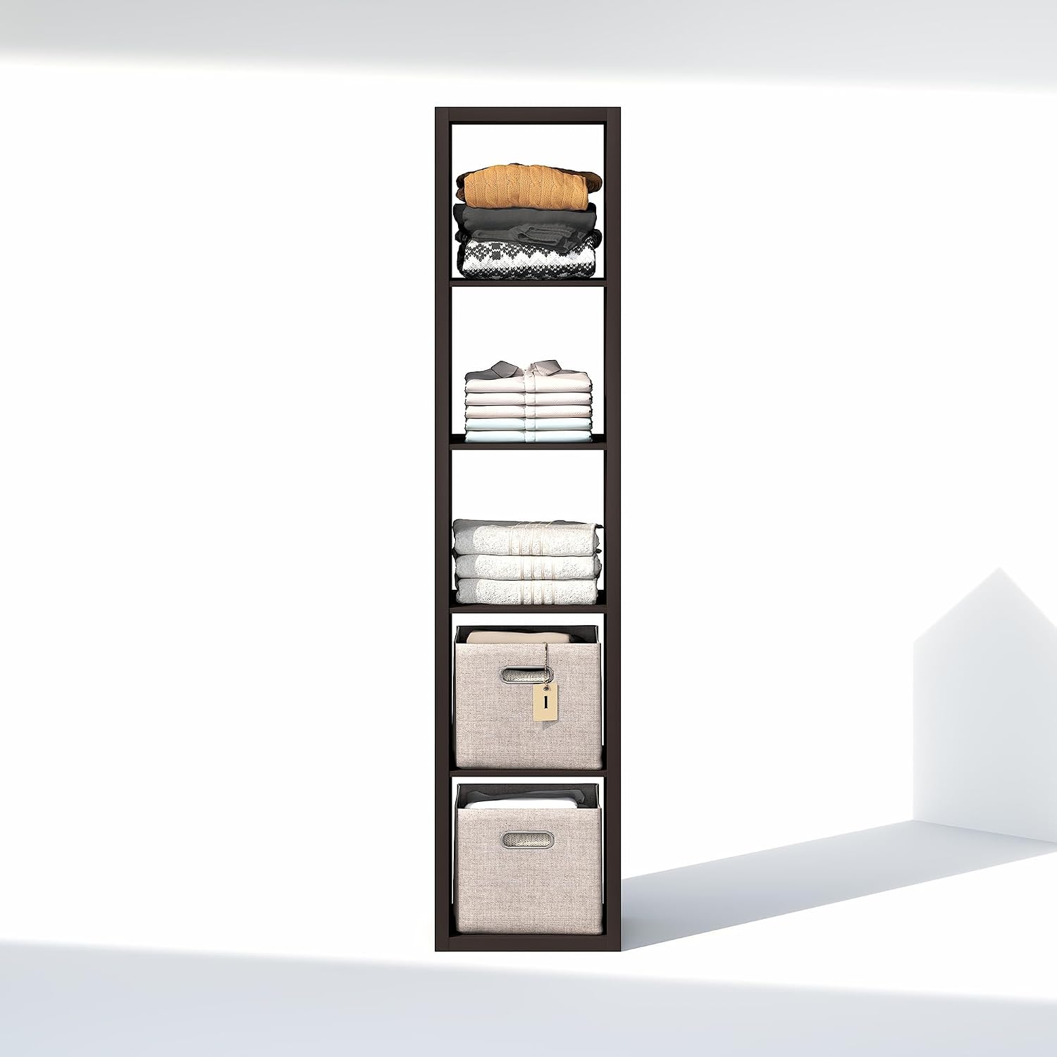 5-Cube Open Shelf Closet Organizer
