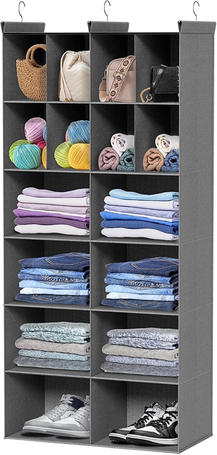 6 Tier Dual Hanging Closet Organizer
