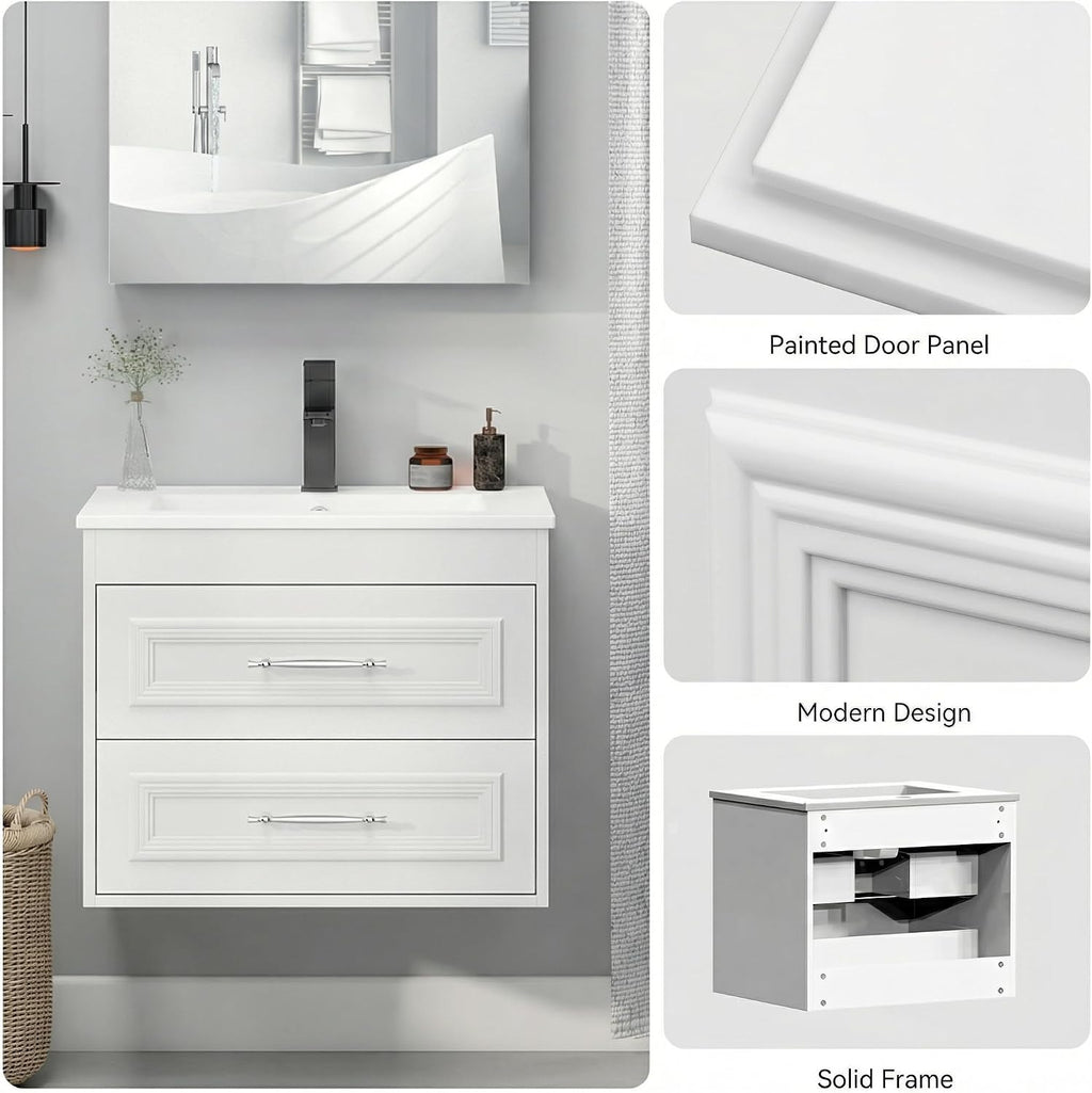 Wall Mount Sink Floating Vanity