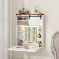 Fold Light Mirror Wall Vanity Desk