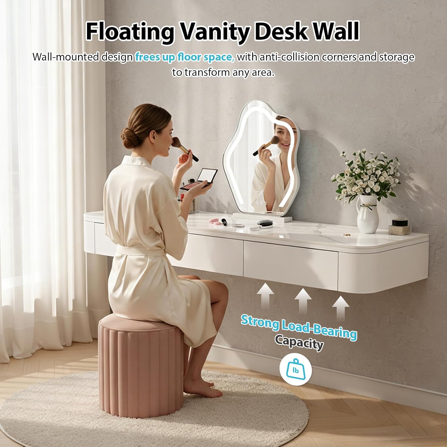 Wall Drawer Solid Wood Vanity