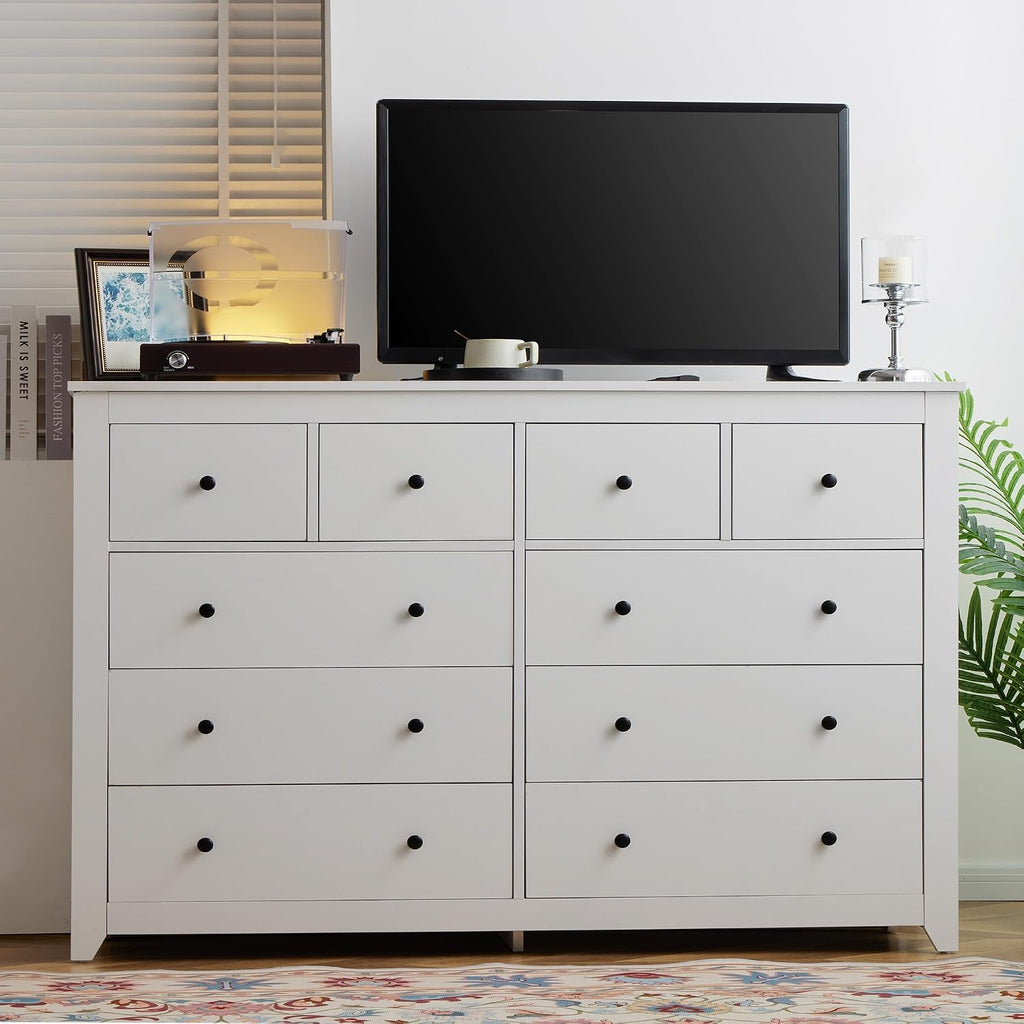 10 Drawer Modern Wood Dresser