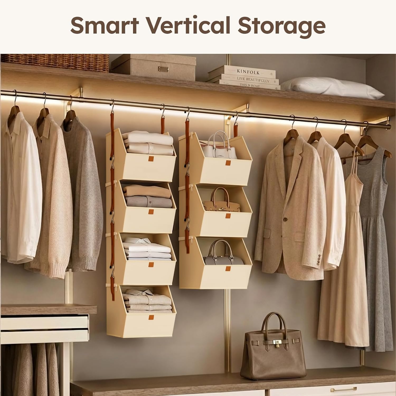 4 Tier Fabric Hanging Organizer