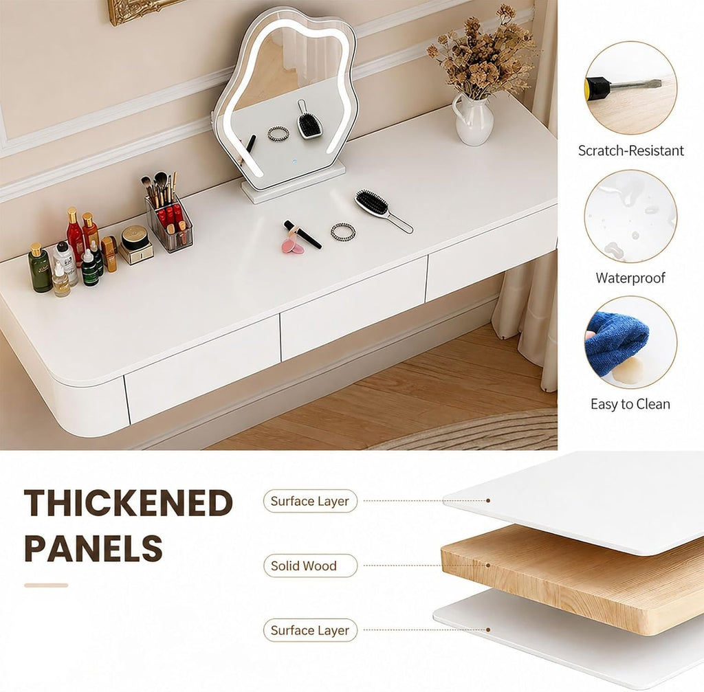 Wall Drawer Minimalist Vanity Desk