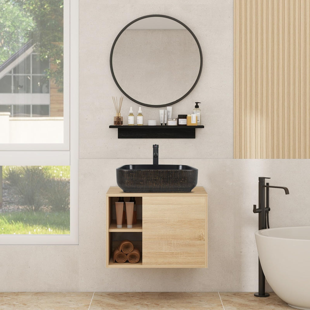 Wall Sink Mirror Floating Vanity