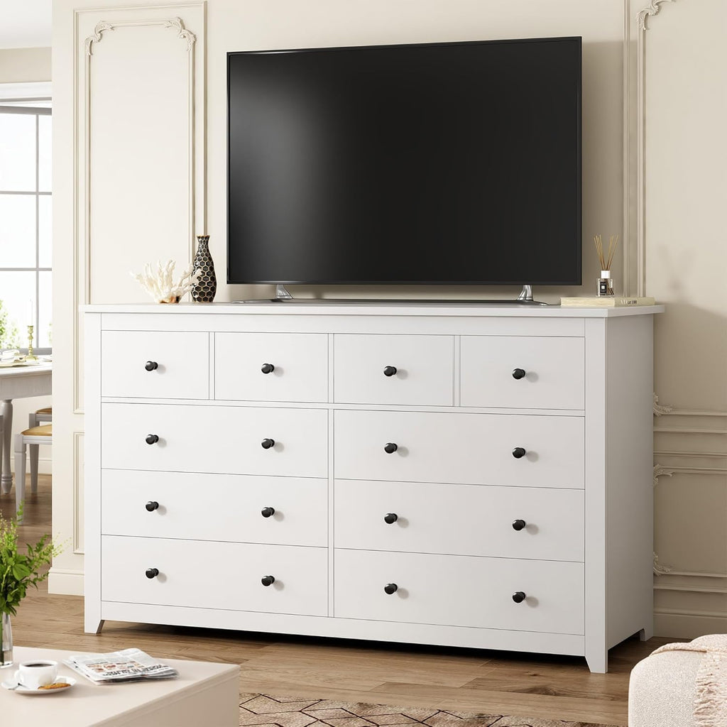 10 Drawer Modern Wood Dresser