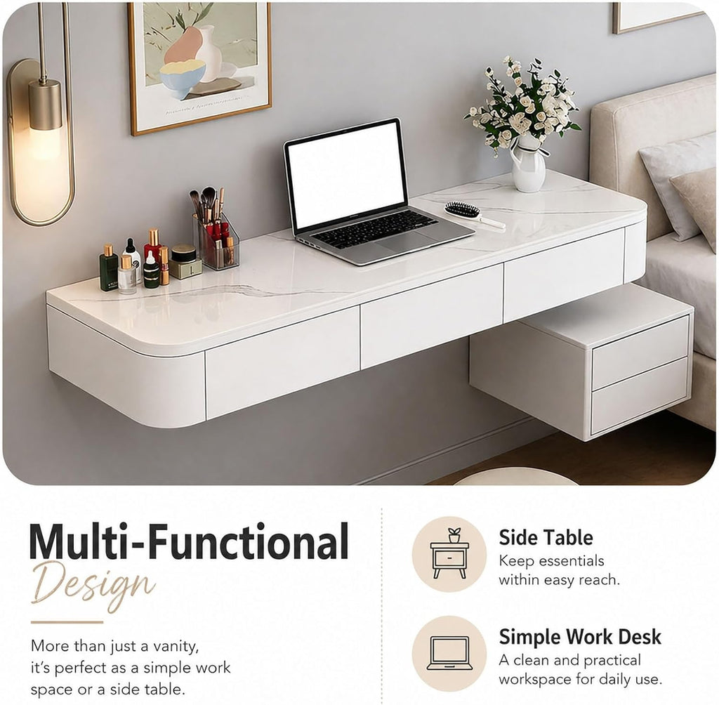 Wall Drawer Minimalist Vanity Desk