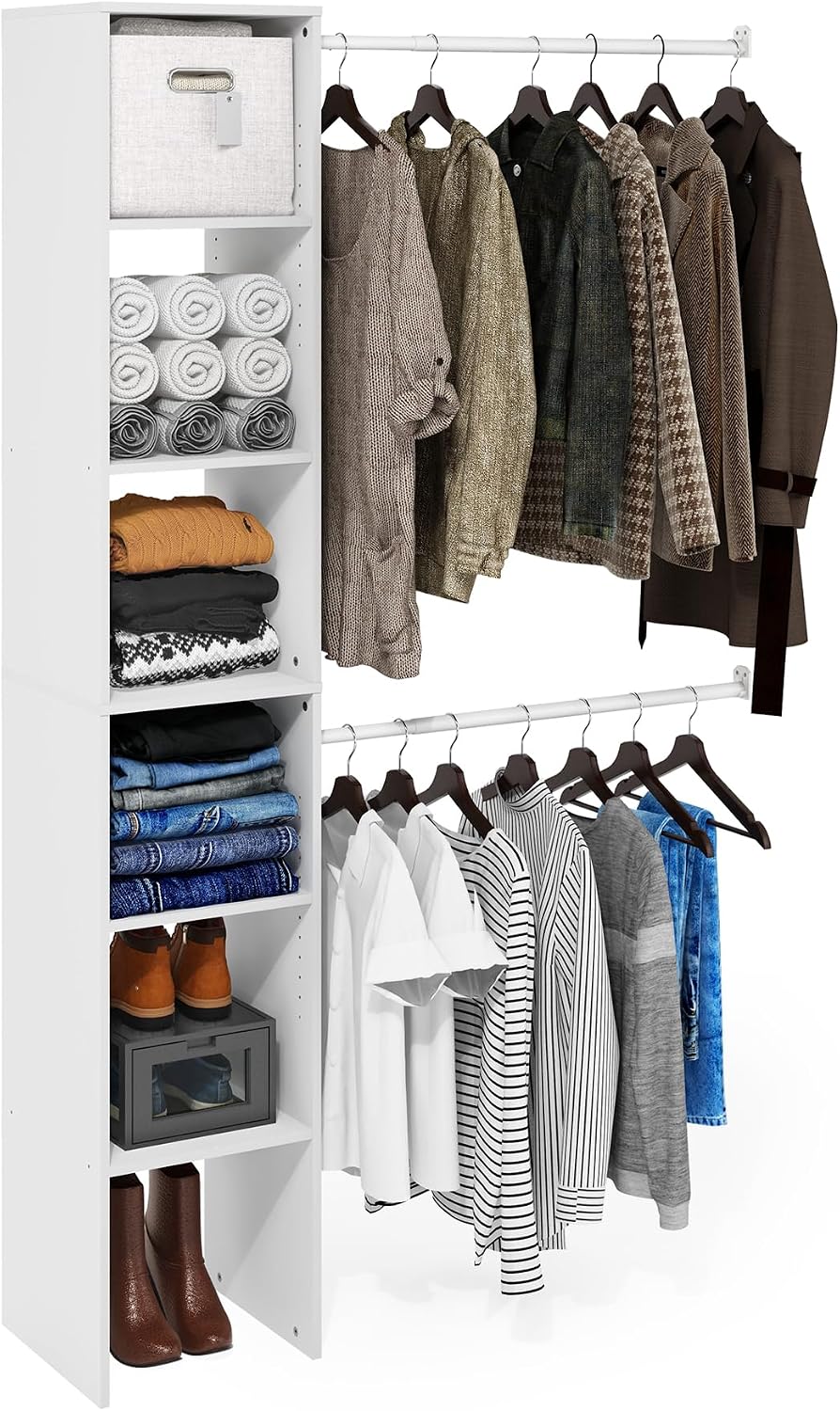 5-Tier Hanging Bar Closet Organizer
