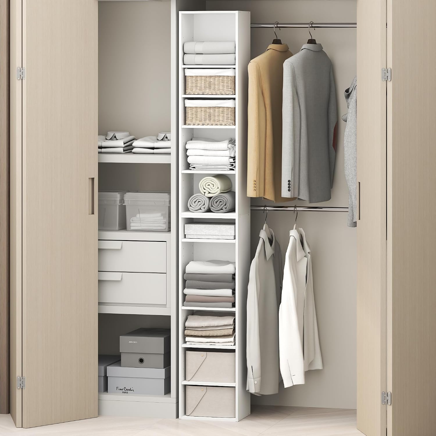 10-Tier Wide Open Closet Organizer