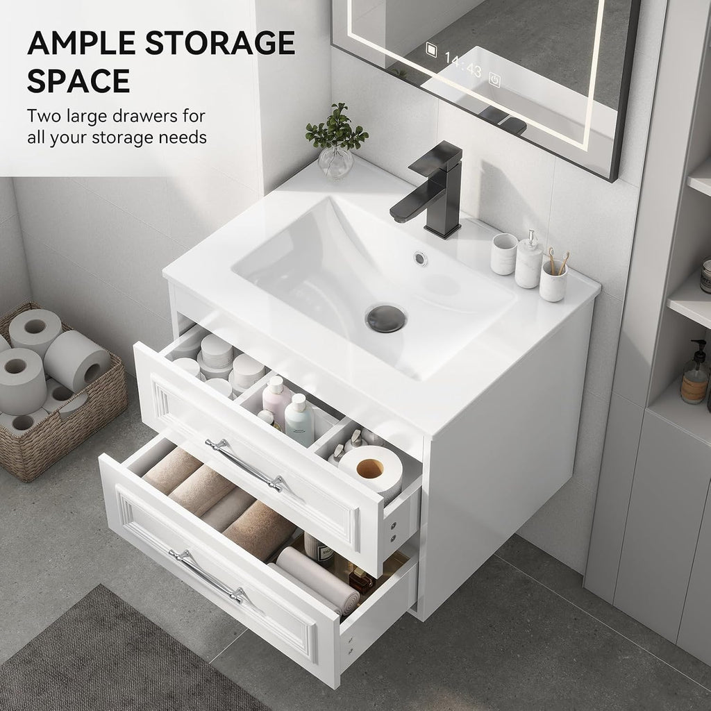 Wall Mount Sink Floating Vanity