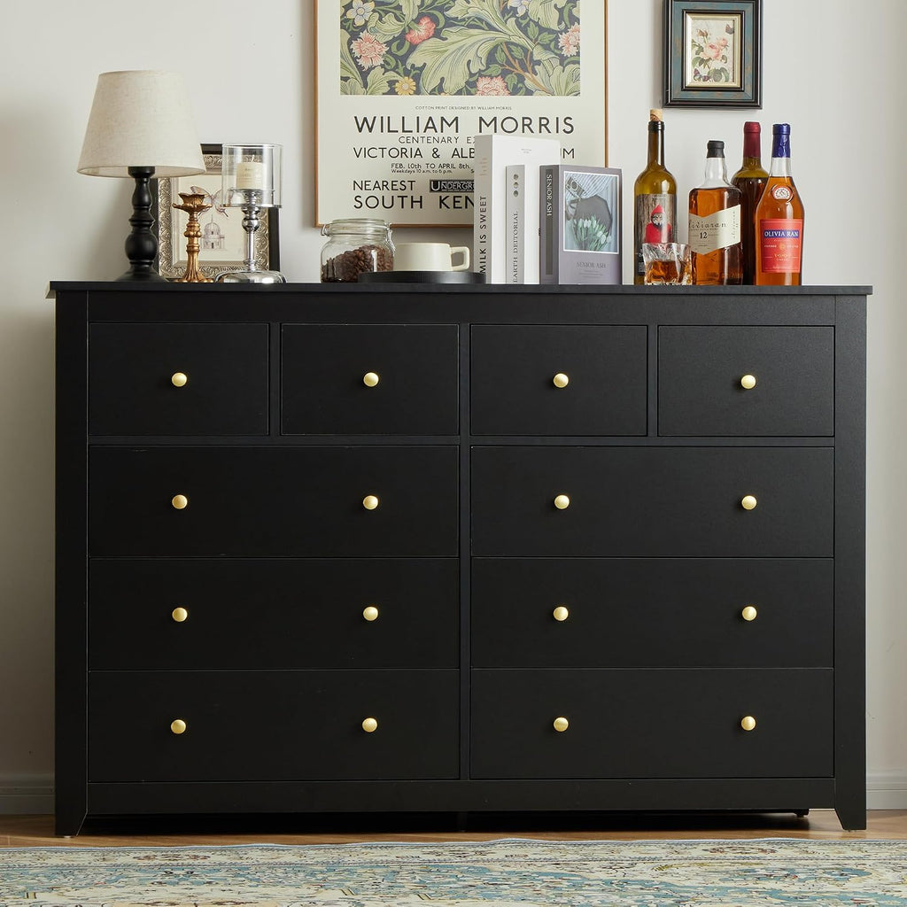 10 Drawer Metal Frame Dresser