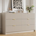 6 Drawer Golden Handle Dresser