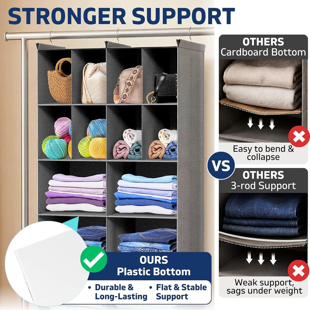 6 Tier Dual Hanging Closet Organizer