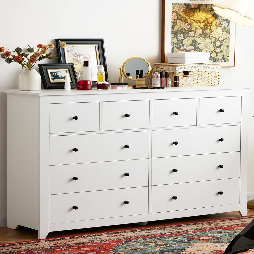 10 Drawer Modern Wood Dresser