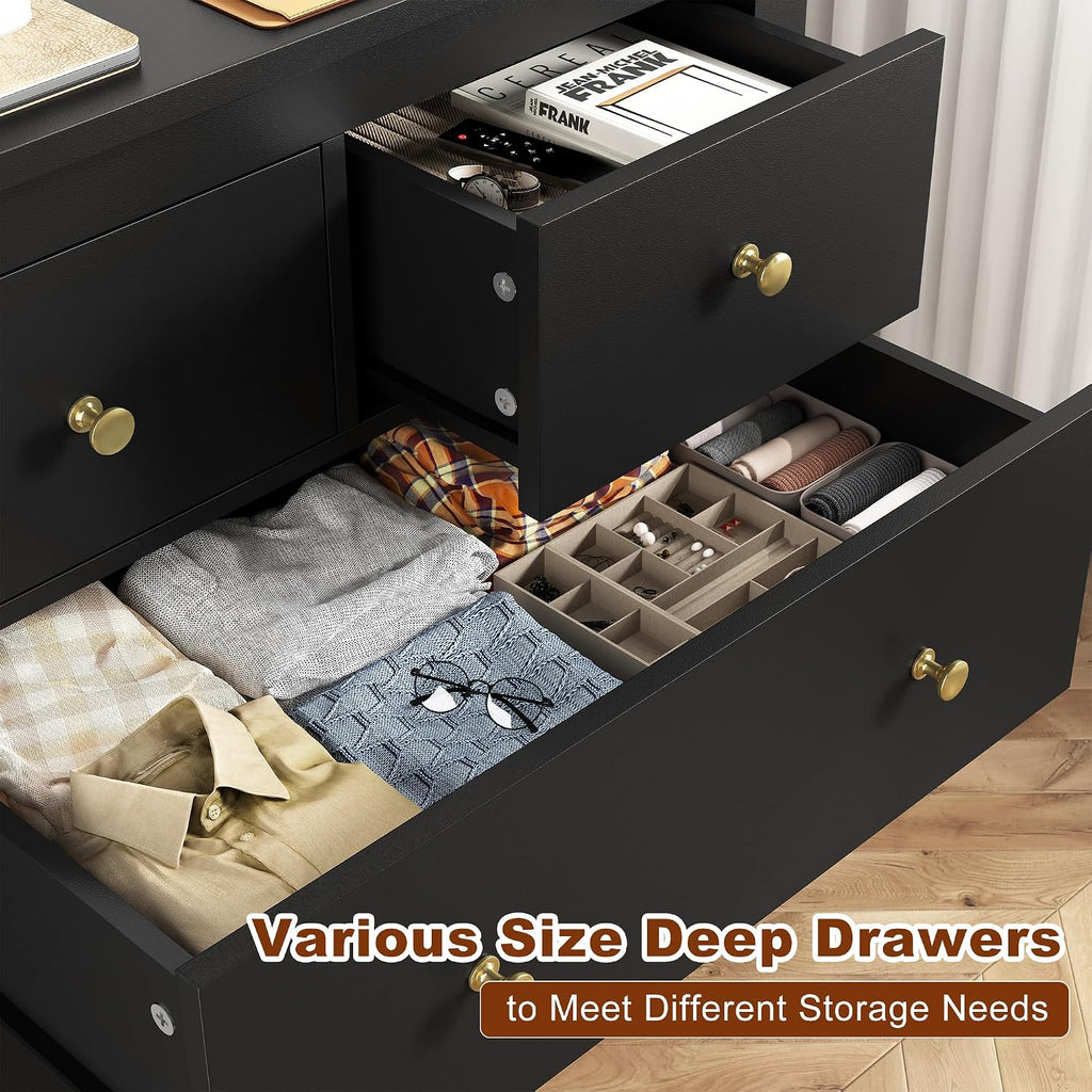 10 Drawer Metal Frame Dresser
