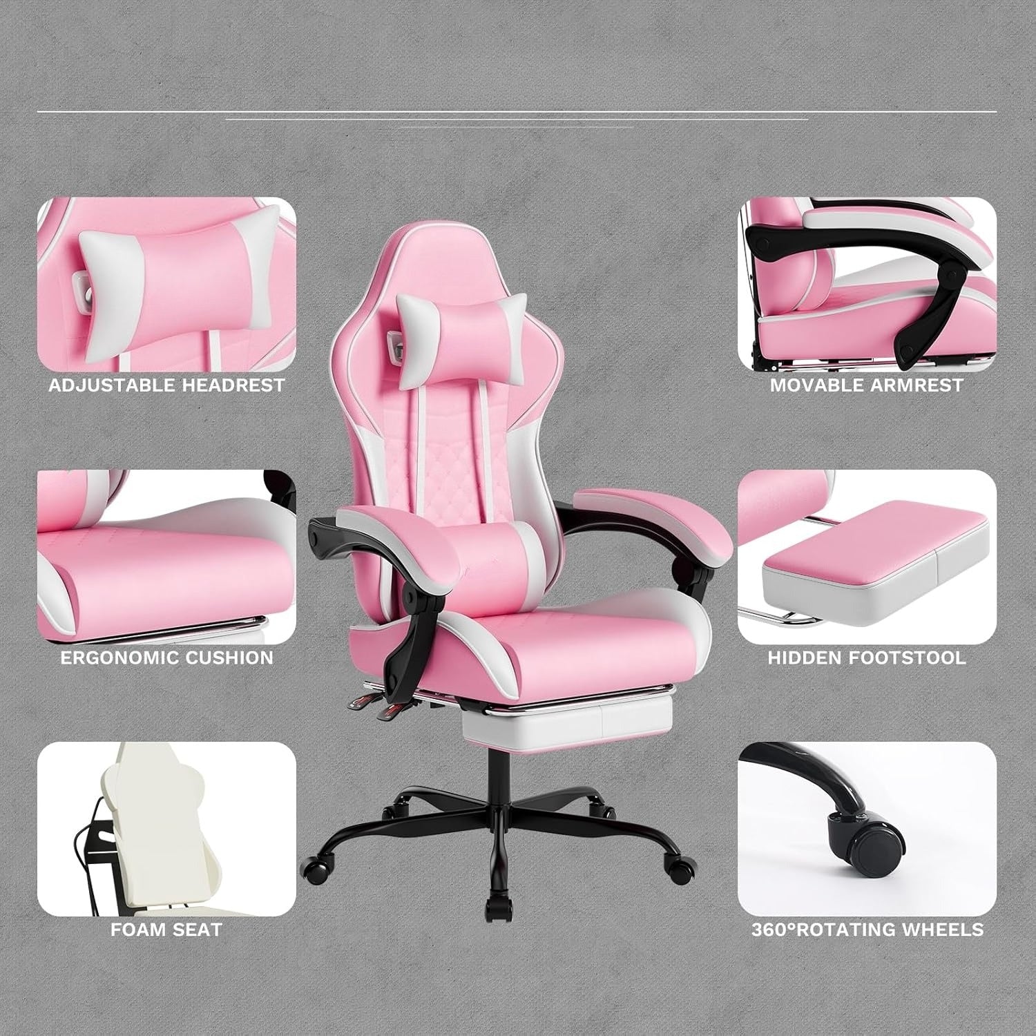 Massage Ergonomic Gaming Chair