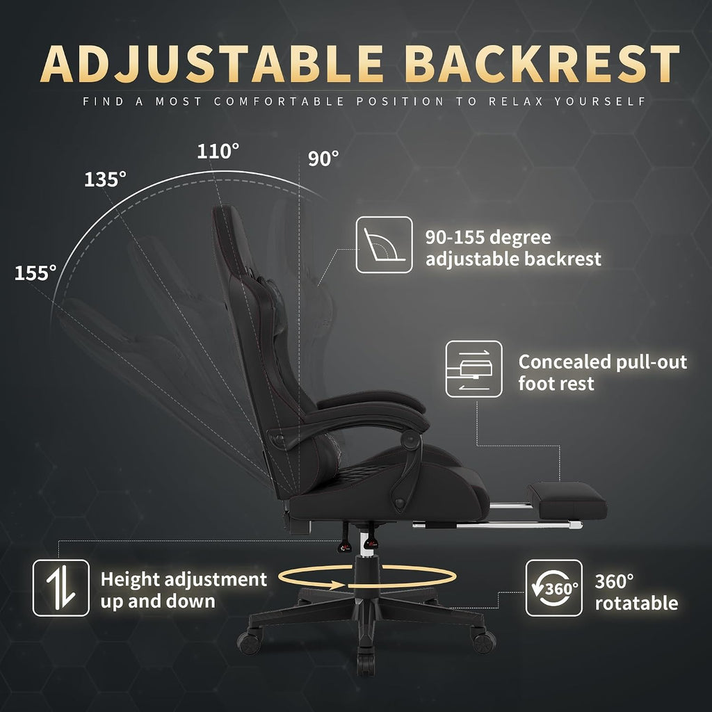 400LB Spring Cushion Gaming Chair